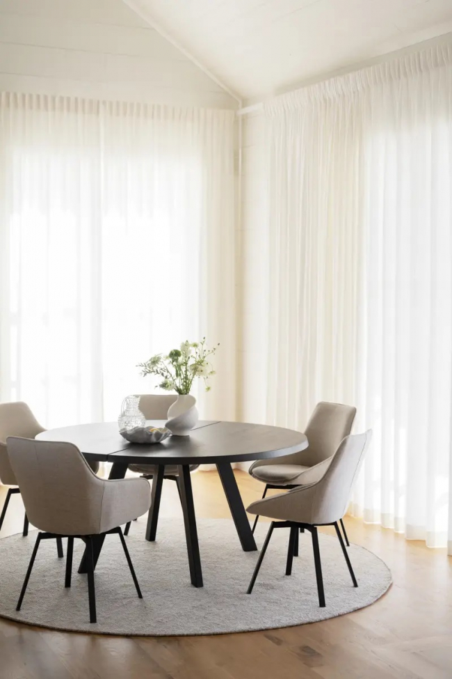 Poltrona 'Alison' - Beige chiaro/nero