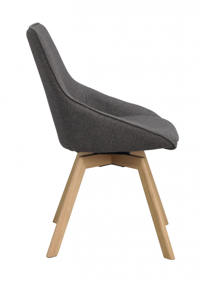 Sedia 'Alison' - Grigio/Faggio