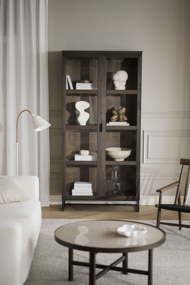 Vetrina 'Everett' - Marrone