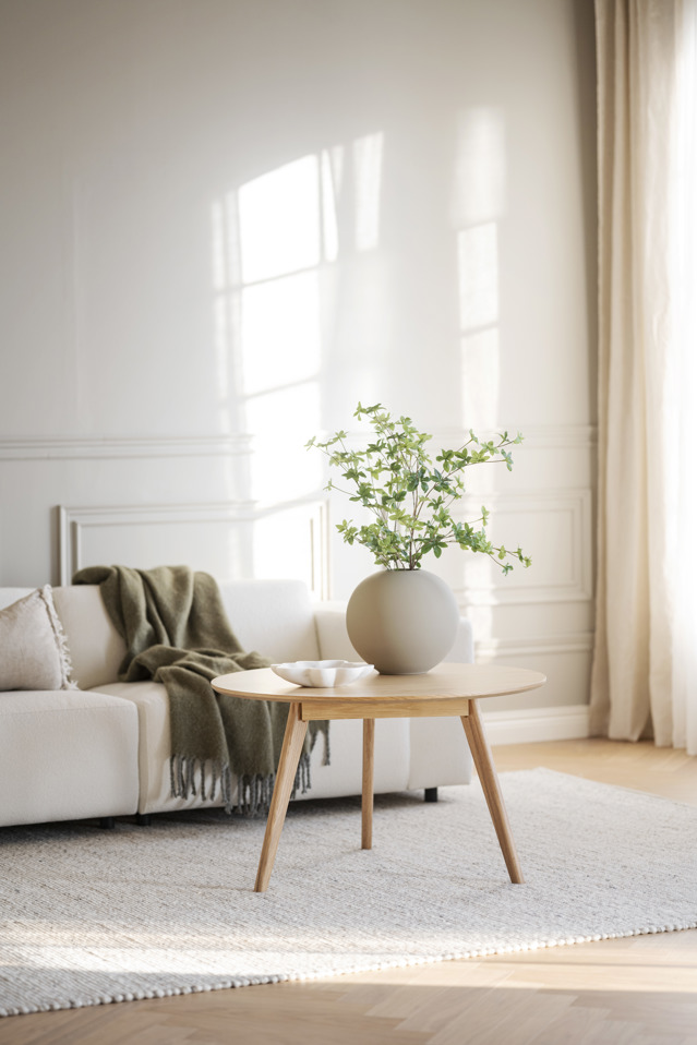 Tavolino 'Yumi' Rotondo 90cm - Rovere