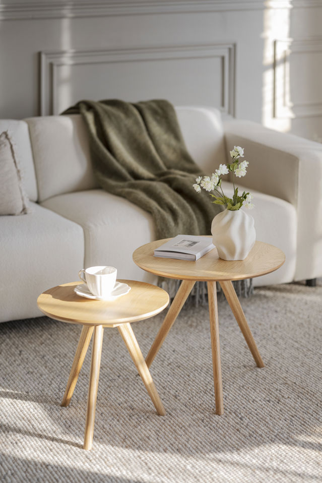 Tavolino 'Yumi' 2 pezzi - Rovere