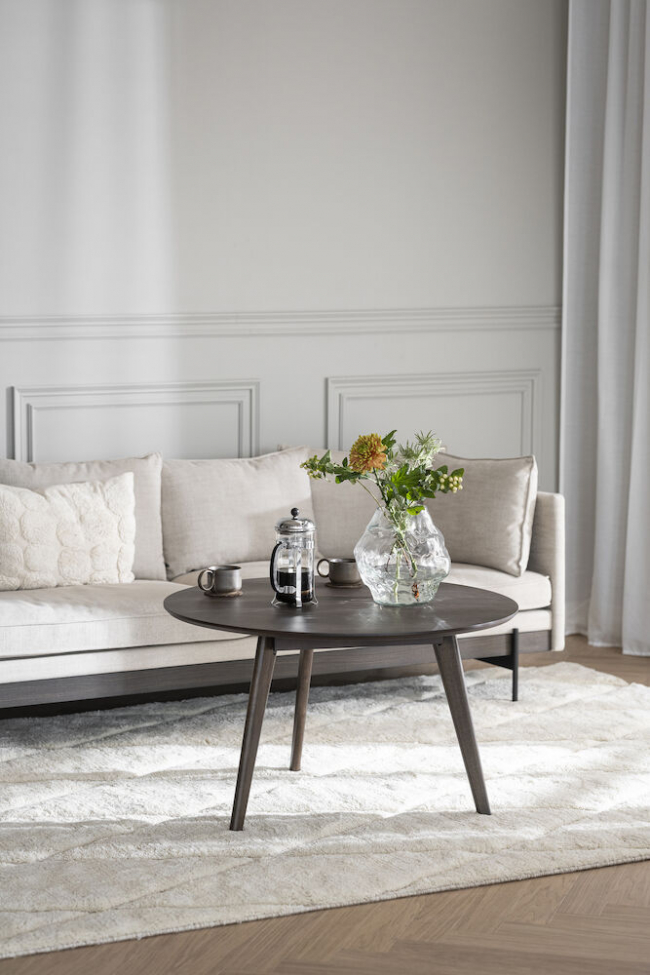 Tavolino 'Yumi' Rotondo 90cm - Marrone