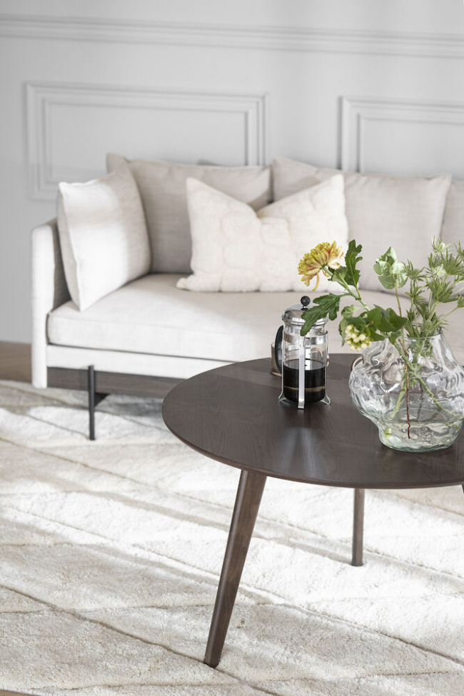 Tavolino 'Yumi' Rotondo 90cm - Marrone