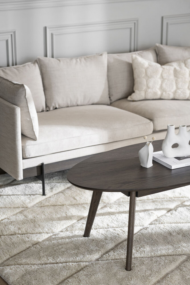 Tavolino 'Yumi' 130x65cm - Marrone