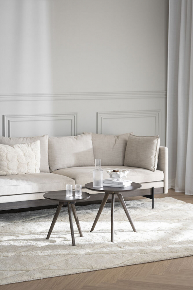 Tavolino 'Yumi' 2 pezzi - Marrone