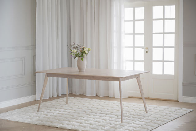 Tavolo da pranzo 'Yumi' 190x90cm - Rovere sbiancato