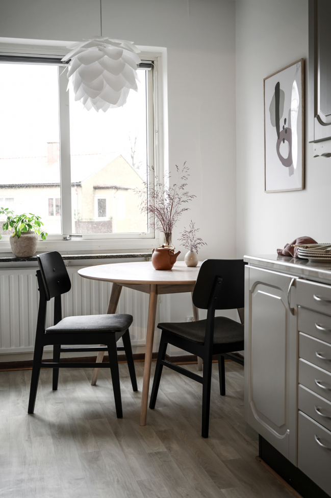 Tavolo da pranzo 'Yumi' Rotondo 115cm - Sbiancato