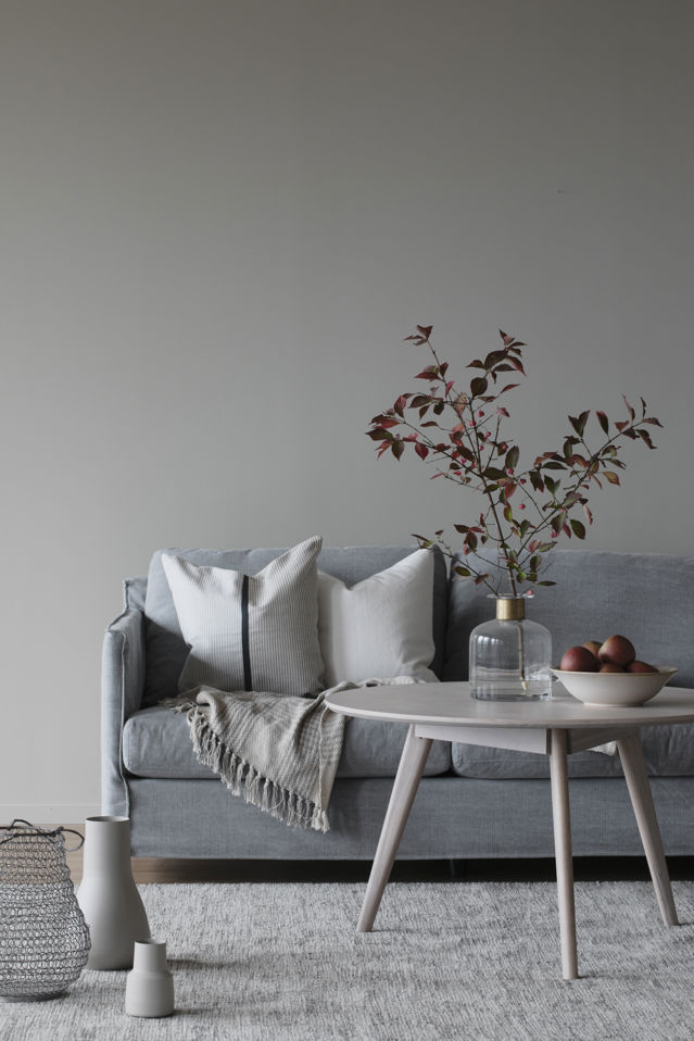 Tavolino 'Yumi' Rotondo 90cm - Rovere sbiancato