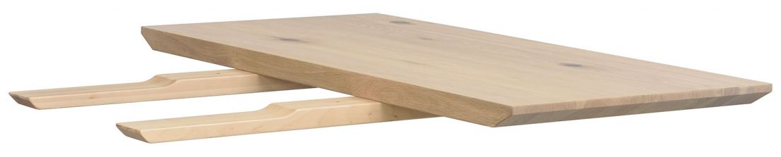 Piano di estensione 'Melville' 50x95cm - Rovere sbiancato