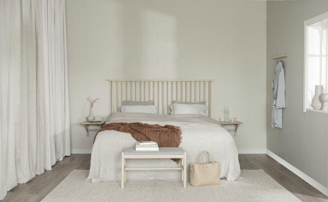 Panca 'Milford' - Bianco pigmentato/Grigio