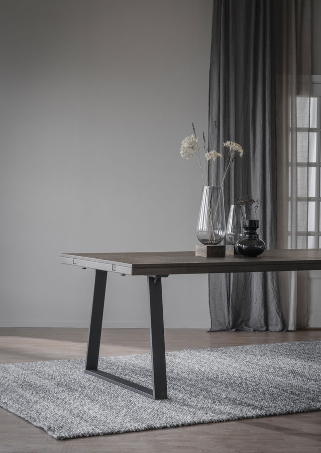 Tavolo da pranzo 'Brooklyn' 170x95cm - Marrone scuro/U-gamba