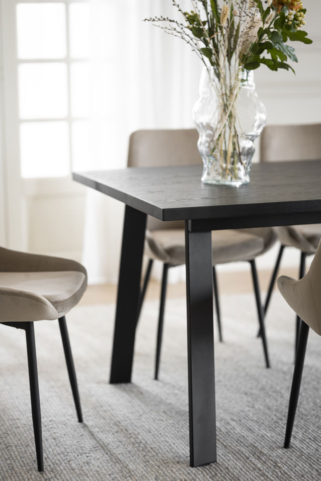 Tavolo da pranzo 'Winnipeg' 200x100cm - Nero