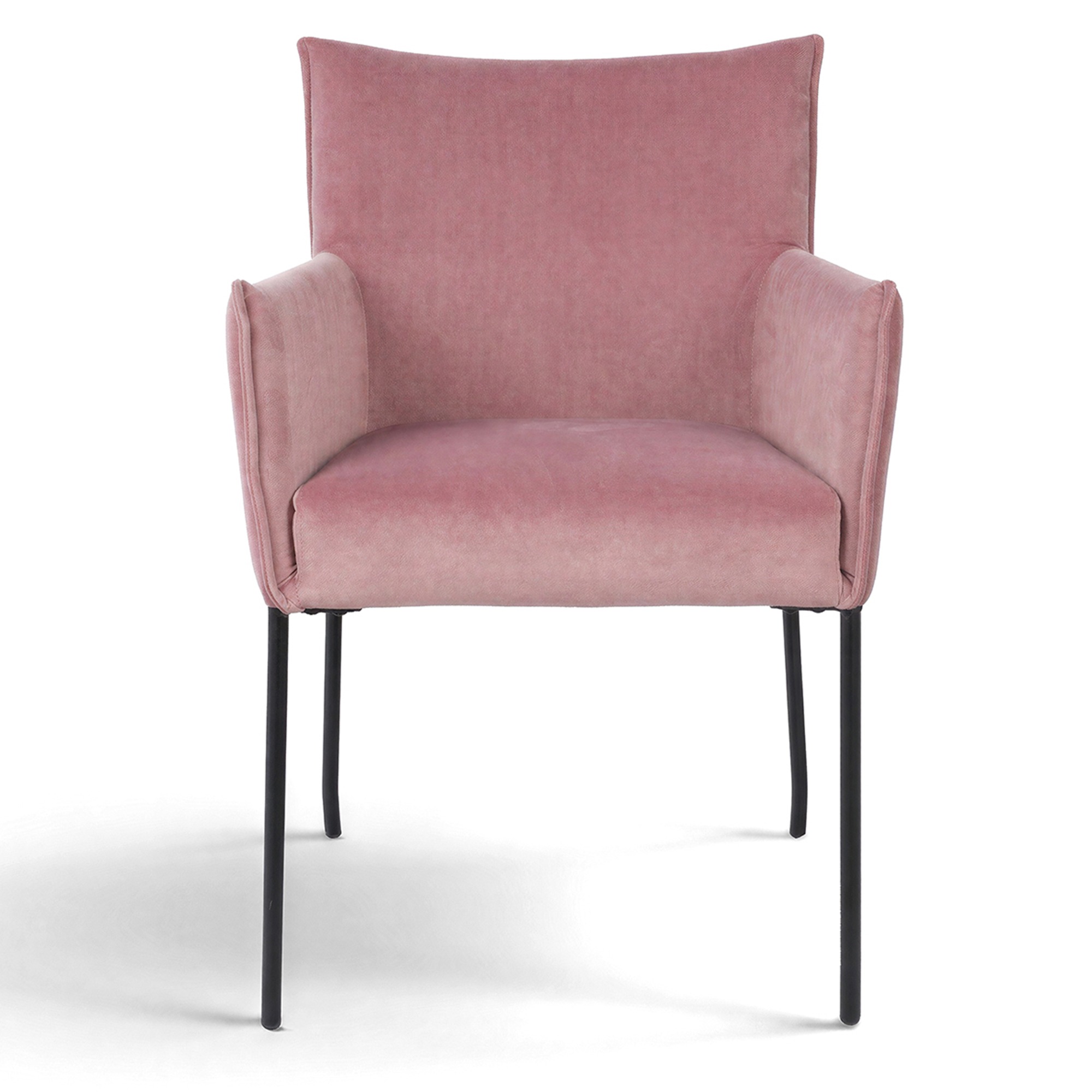Poltrona 'Dion' - Velluto/Rosa