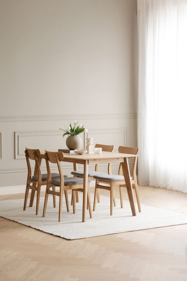 Sedia 'Rodham' - Naturale/Grigio