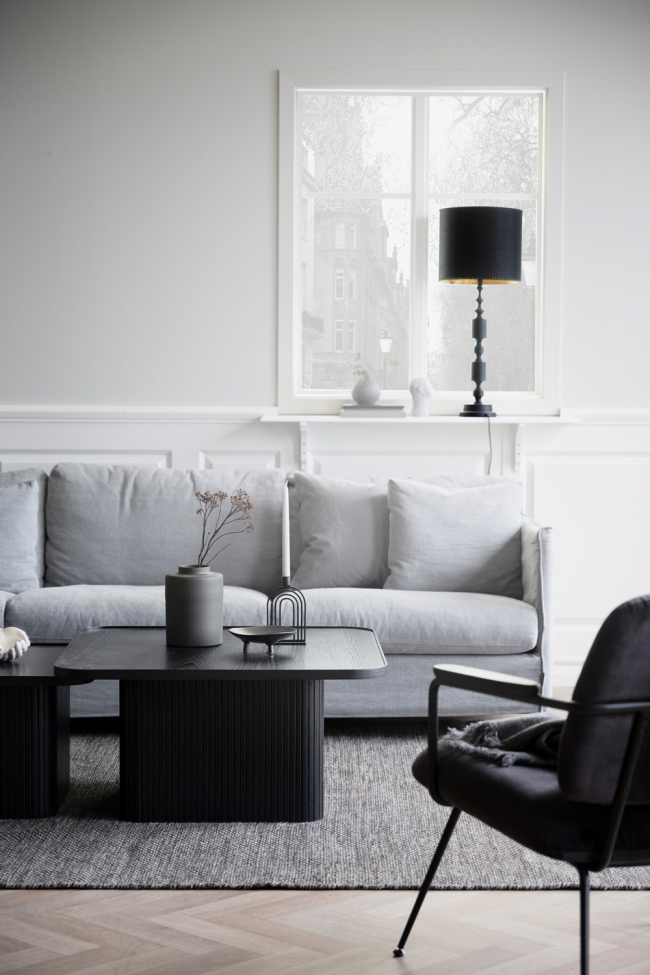 Tavolino 'Sullivan' 60x60 - Nero