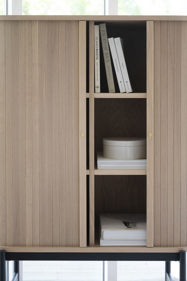 Armadio 'Haddington' - Bianco pigmentato/Nero