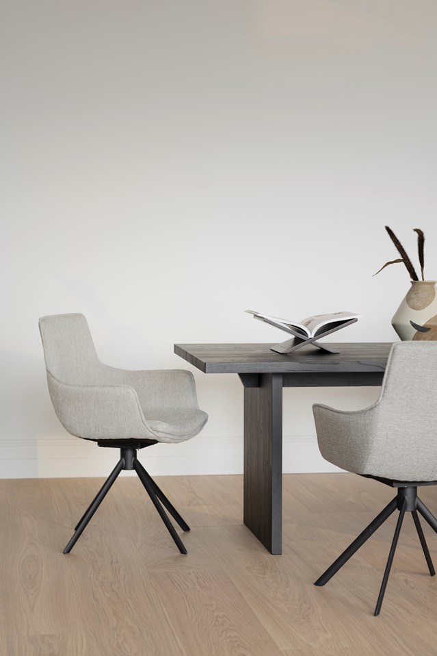 Poltrona 'Lowell' Girevole - Grigia