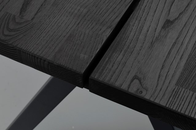 Tavolo da pranzo 'Carradale' 220x100cm - Nero/Piedi a V