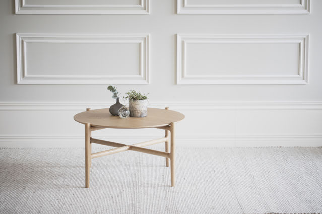 Tavolino 'Holton' Rotondo 80cm - Naturale