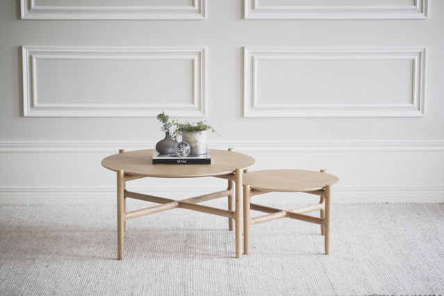 Tavolino 'Holton' Rotondo 80cm - Naturale