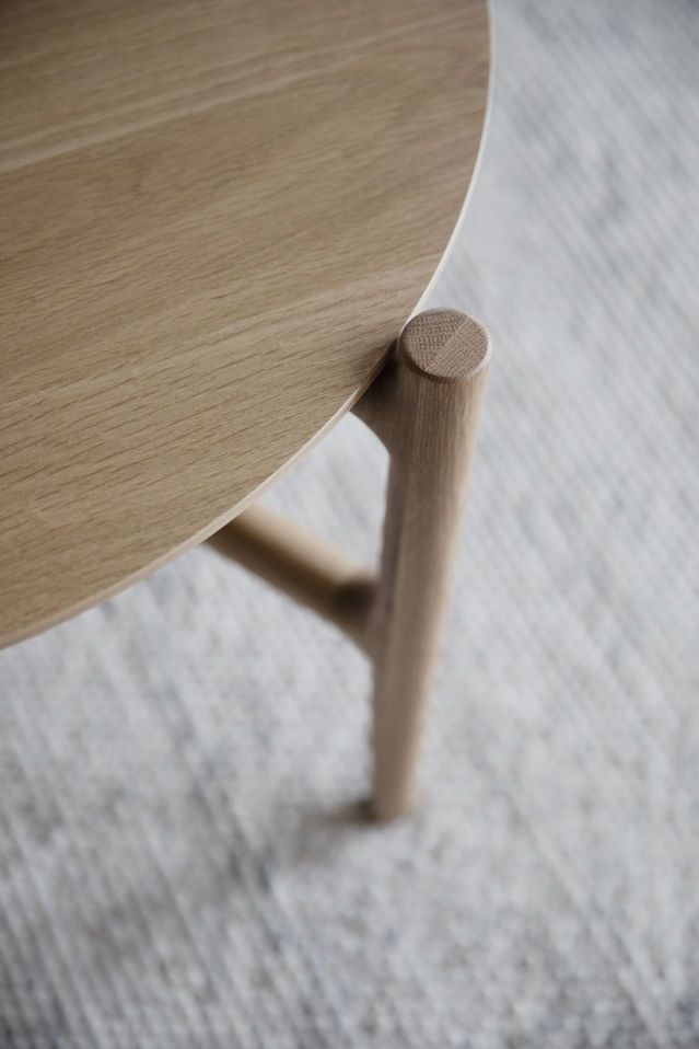 Tavolino 'Holton' Rotondo 55cm - Naturale