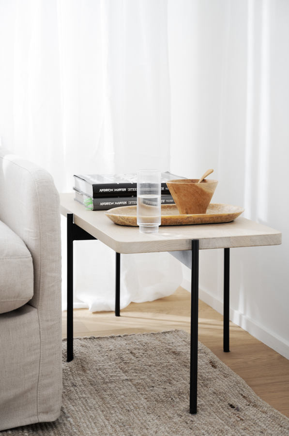 Tavolino 'Shelton' 95x50cm - Rovere bianco pigmentato