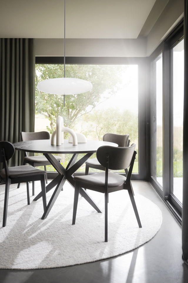 Tavolo da pranzo 'Calverton' Rotondo 120cm - Nero