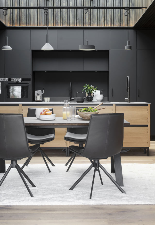 Tavolo da pranzo 'Carradale' 170x100cm - Marrone/Piedi a V