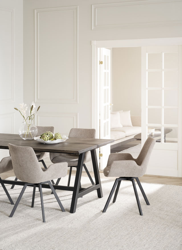 Tavolo da pranzo 'Carradale' 170x100cm - Marrone/Piedi a A