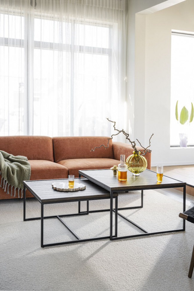 Tavolino 'Deerfield' 70x70cm - Rovere scuro