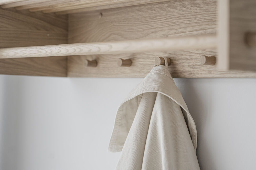 Mensola per cappelli 'Hillmond' - Rovere chiaro