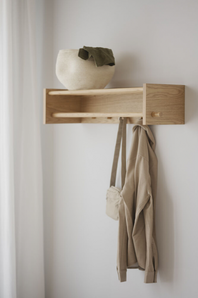 Mensola per cappelli 'Hillmond' - Rovere