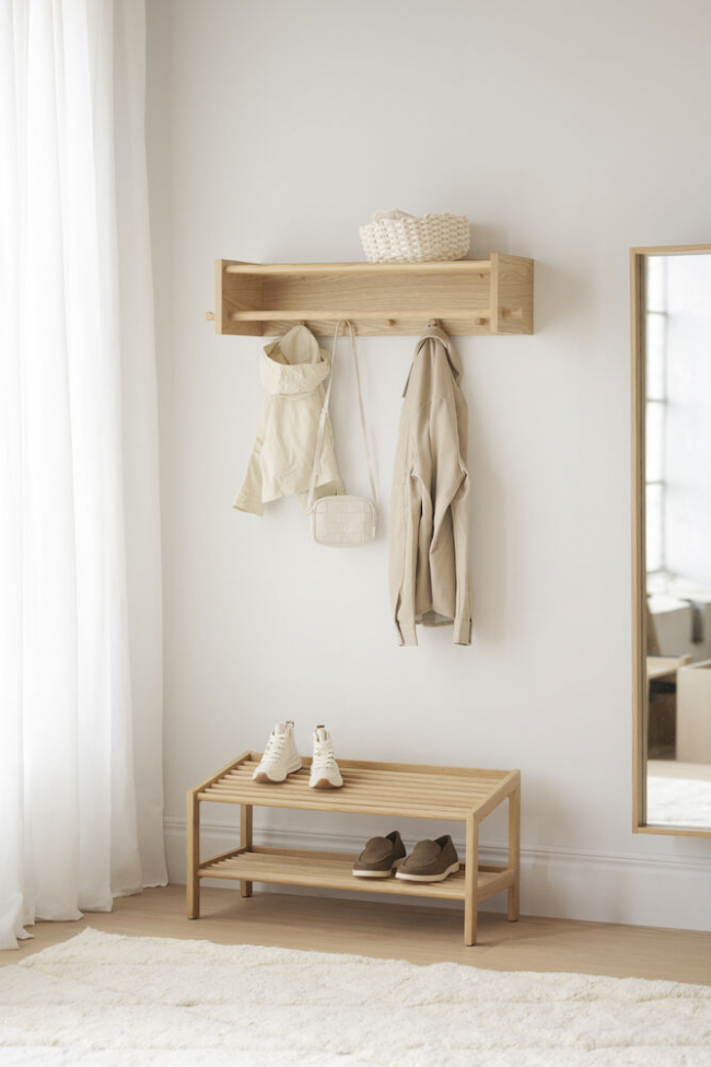 Specchio 'Hillmond' 150x40cm - Rovere