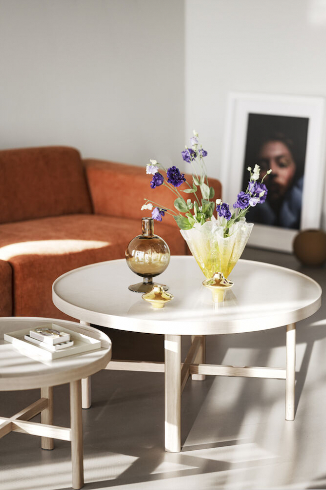 Tavolino 'Marsden' Rotondo 90cm - Rovere chiaro