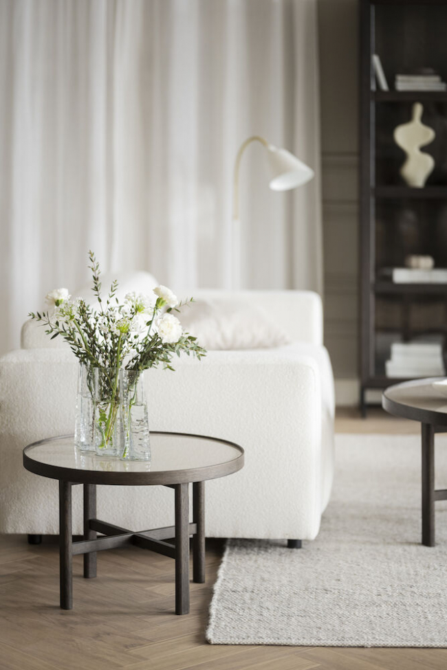 Tavolino 'Marsden' Rotondo 60cm - Marrone