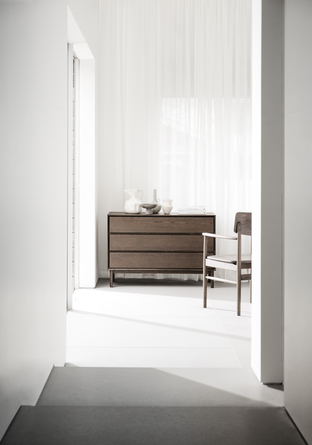 Comò 'Mackay' 3C - Marrone