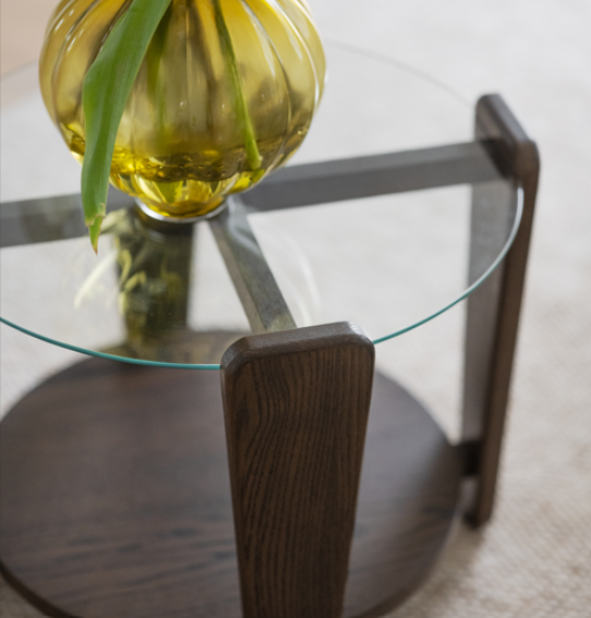 Tavolino 'Arran' Ø52 - Marrone