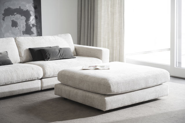 Poggiapiedi 'Duncan' - Grigio chiaro