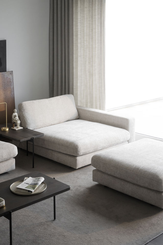 Chaise longue 'Duncan' H - Grigio chiaro