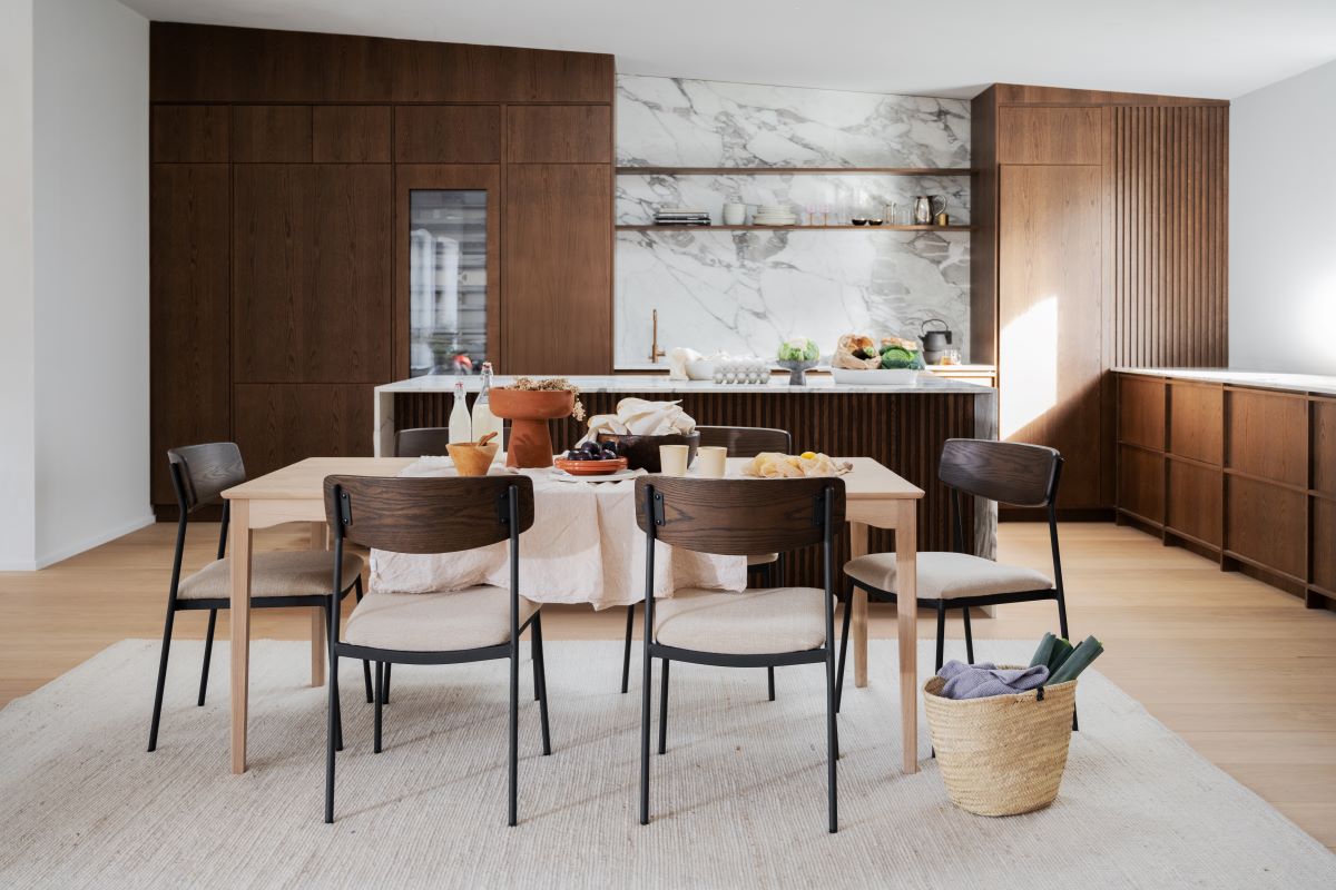 Tavolo da pranzo 'Markham' 180cm - Bianco pigmentato