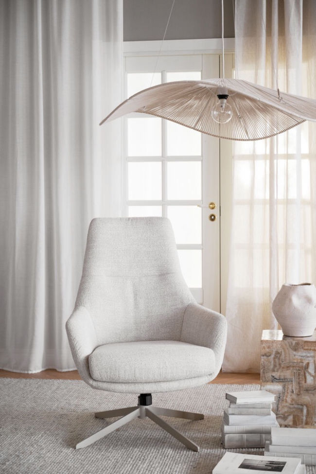 Poltrona 'Conroe' - Bianco