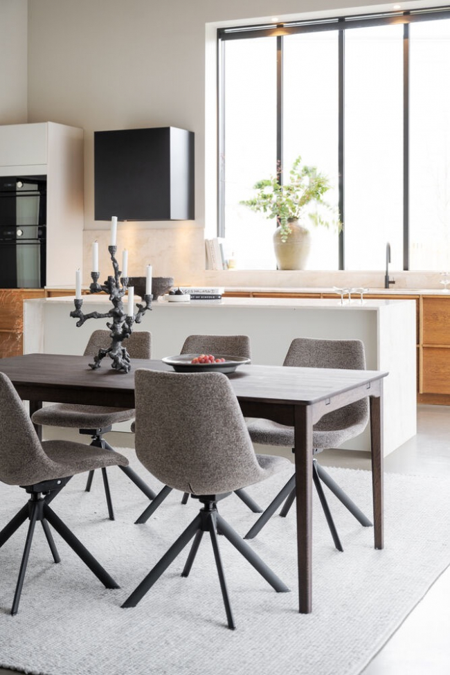 Sedia 'Dunmore' - Beige/Nero