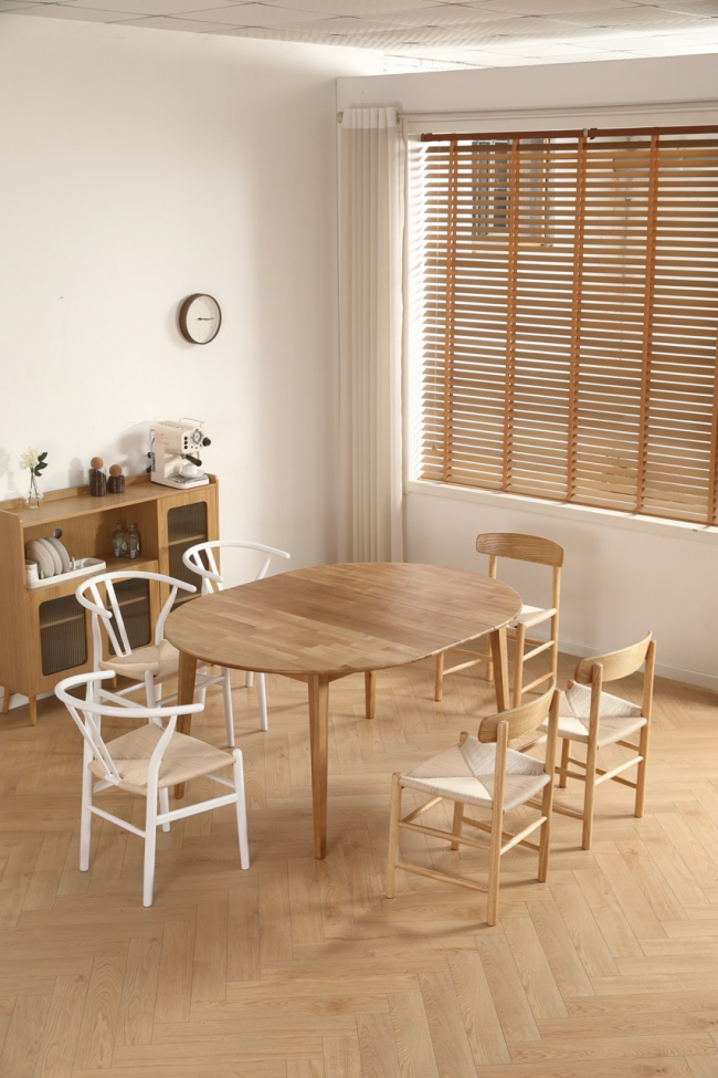 Tavolo da pranzo 'Isola'rotondo 120 cm - Quercia