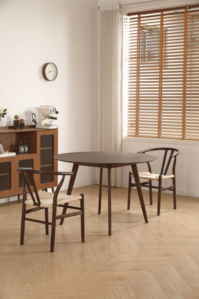 Tavolo da pranzo 'Luma' Rotondo 115 cm - Noce