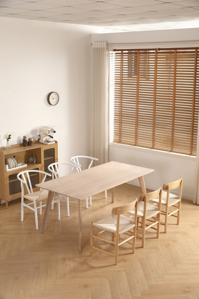 Tavolo da pranzo 'Line' 180 cm - Bianco pigmentato