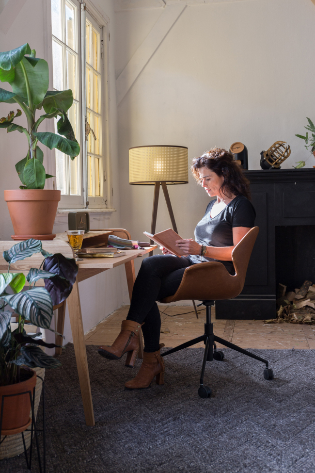 Sedia da ufficio 'Nikki' - Marrone