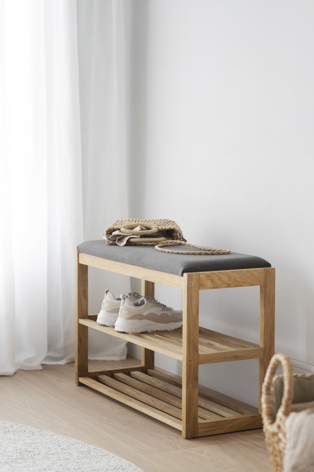 Scarpiera 'Confetti' - Naturale/Grigio