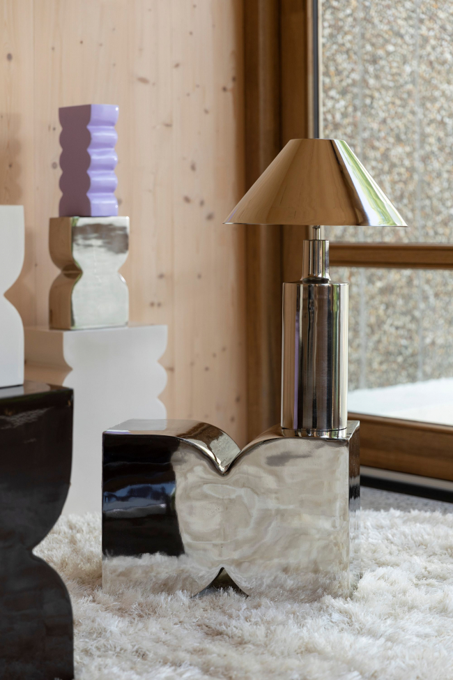 Panca 'Cones' - Argento