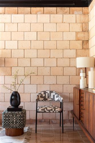 Panca 'Monogram' - Nero/Bianco