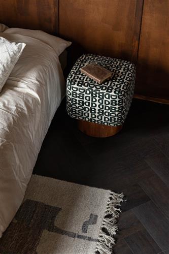 Panca 'Monogram' - Nero/Bianco